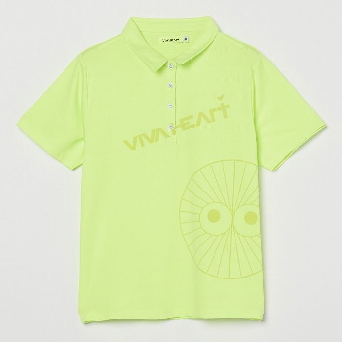 VIVA HEART（ビバハート）ハートアイランダムドット半袖ポロ