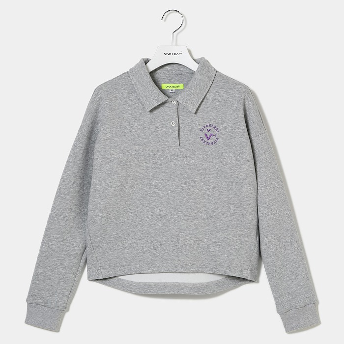 VIVA HEART（ビバハート）ソフトストレッチダンボール襟付きプルオーバー