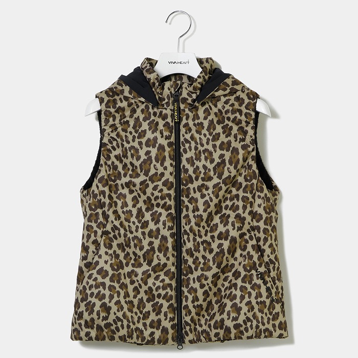 VIVA HEART（ビバハート）中綿裏起毛プリントベスト