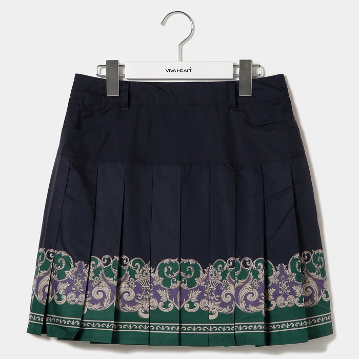 VIVA HEART（ビバハート）ロカイユ柄プリーツスカート