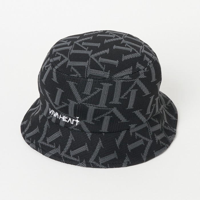 VIVA HEART（ビバハート）サンテ柄 ニットバケットハット
