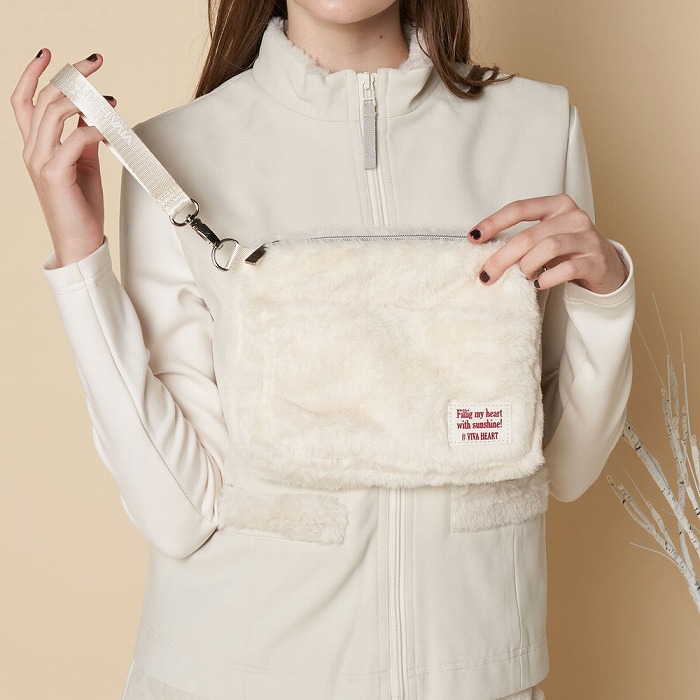 VIVA HEART（ビバハート）モコモコファー カートポーチ