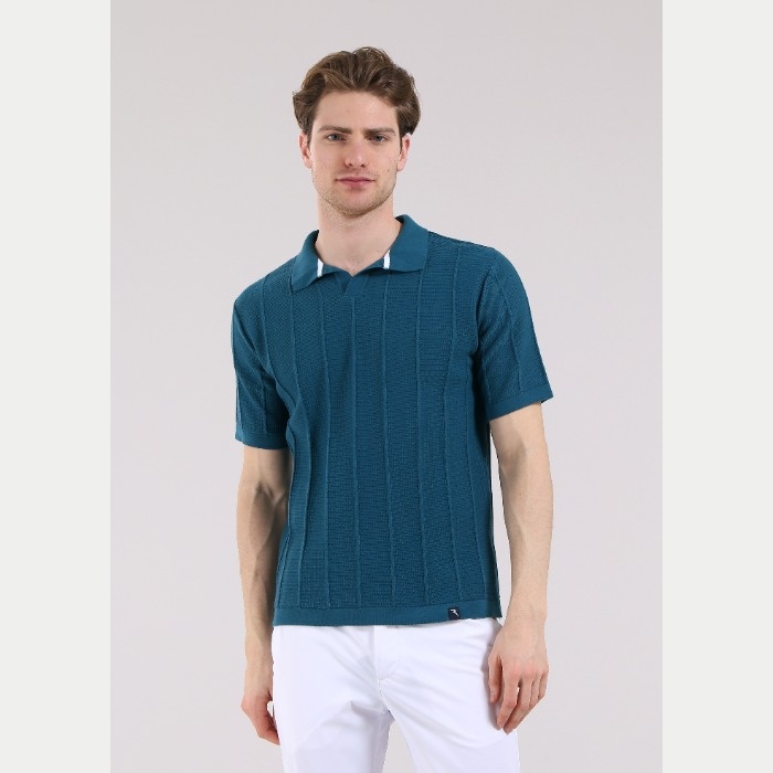 CHERVO（シェルボ）コットンニットポロシャツ