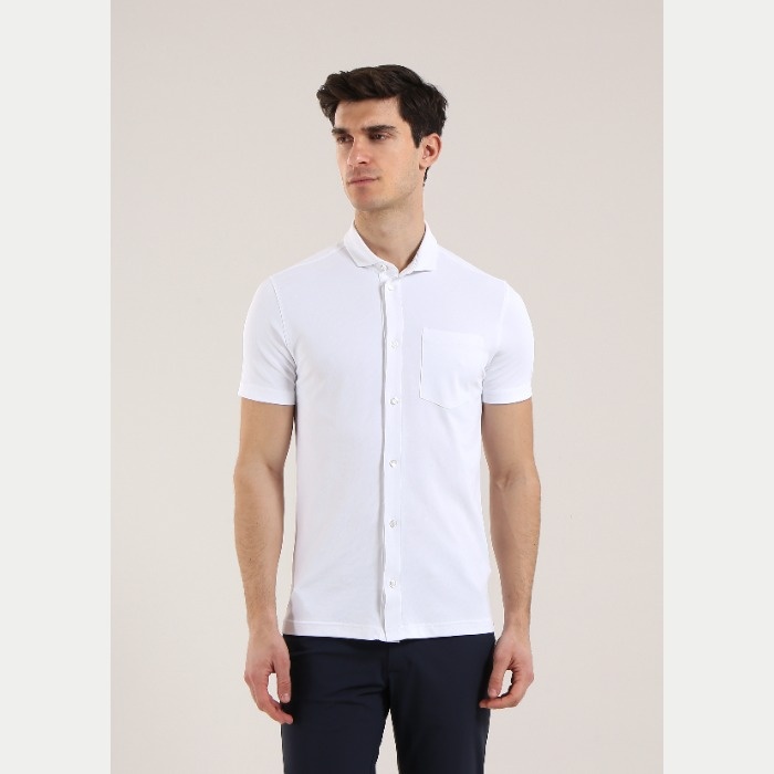 CHERVO（シェルボ） シンプル半袖ポロシャツ