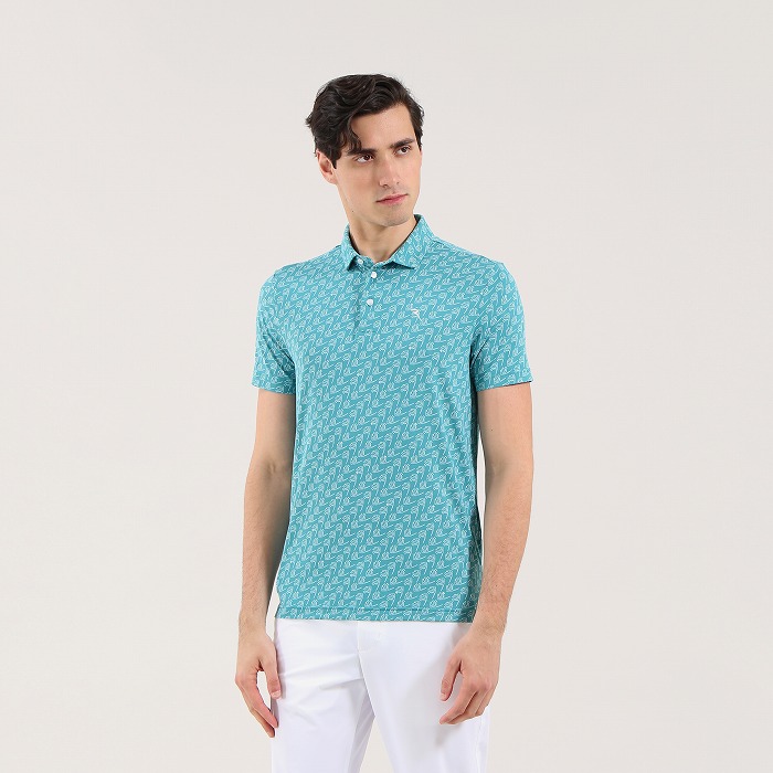 CHERVO（シェルボ）プリント半袖ポロシャツ