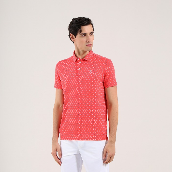 CHERVO（シェルボ）プリント半袖ポロシャツ