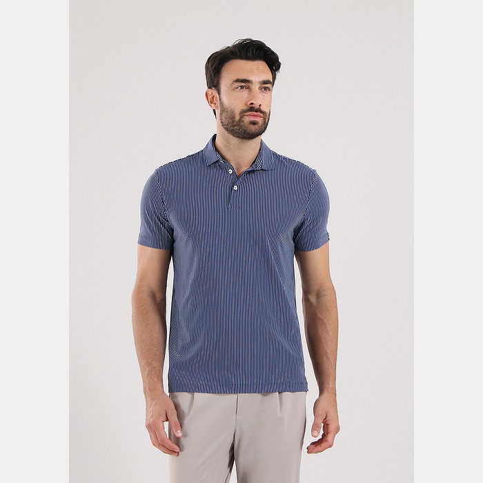 CHERVO（シェルボ）シャツパターン半袖ポロ