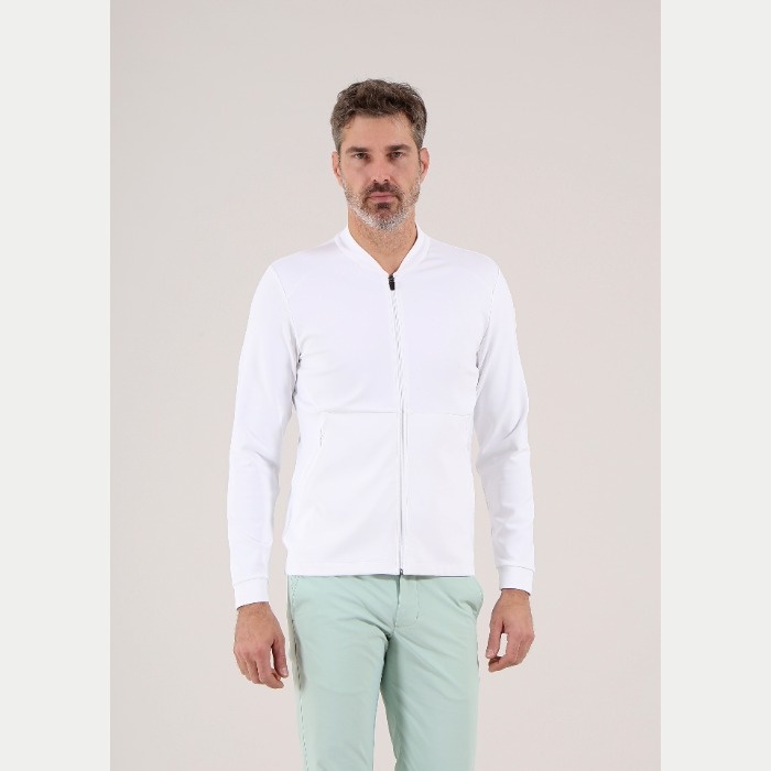 CHERVO（シェルボ） フルジップ長袖スェットシャツ