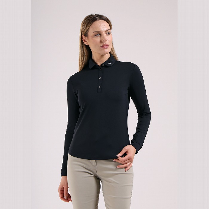 CHERVO（シェルボ）ストレッチジャージ長袖ポロシャツ