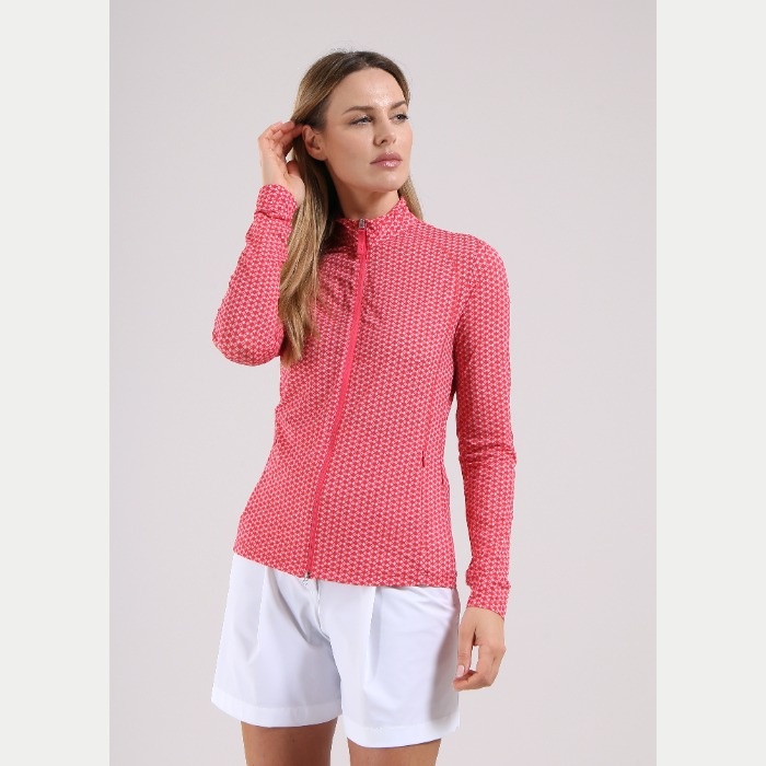 CHERVO（シェルボ）フルジッププリントブルゾン