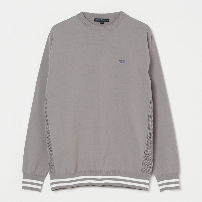 Rosasen（ロサーセン）天竺×メッシュ編みニット