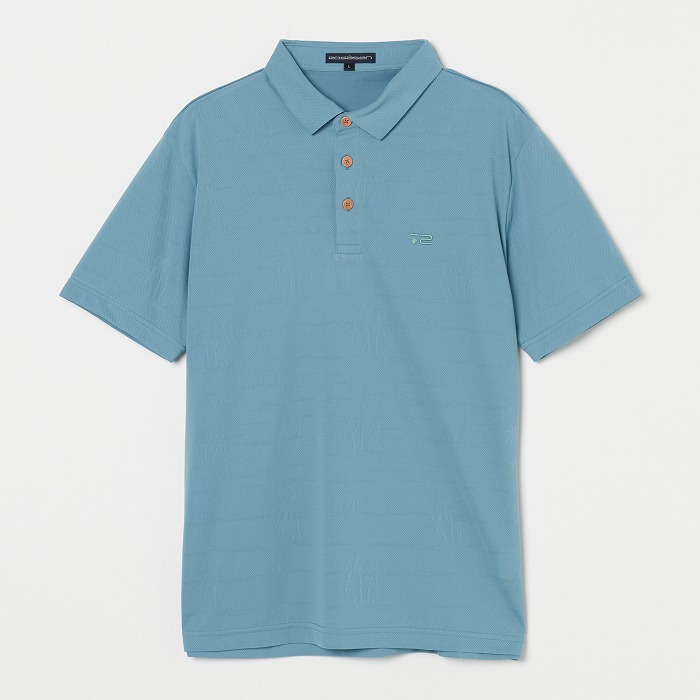 Rosasen（ロサーセン）メッシュジャカード半袖ポロ