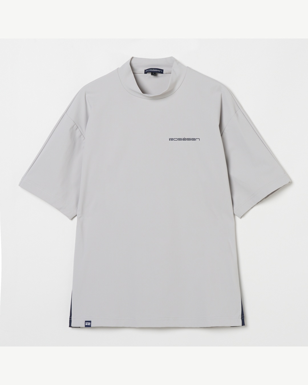 Rosasen（ロサーセン）超撥水バックロゴ半袖モックネックシャツ
