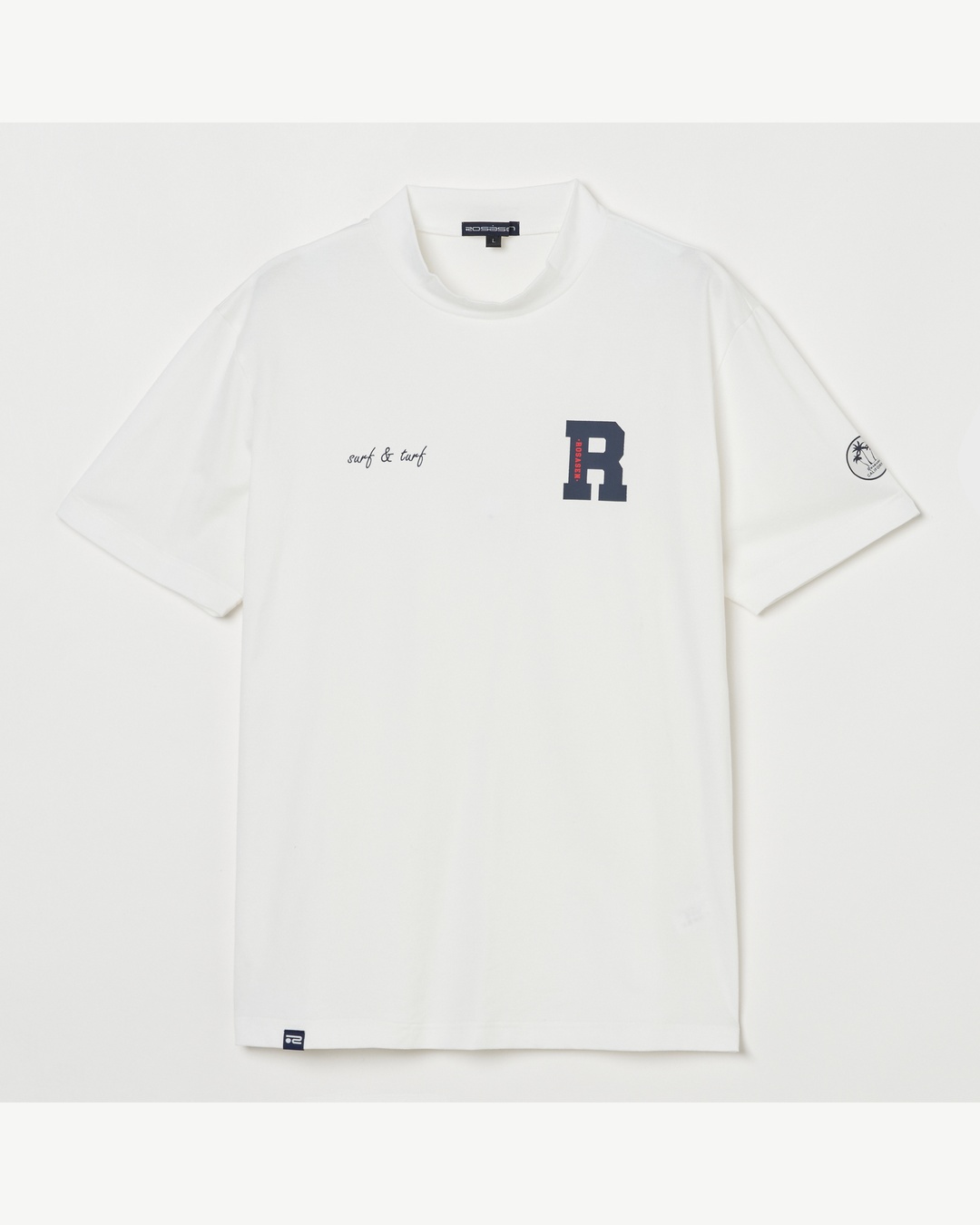 Rosasen（ロサーセン）ベア鹿の子 半袖モックネックシャツ