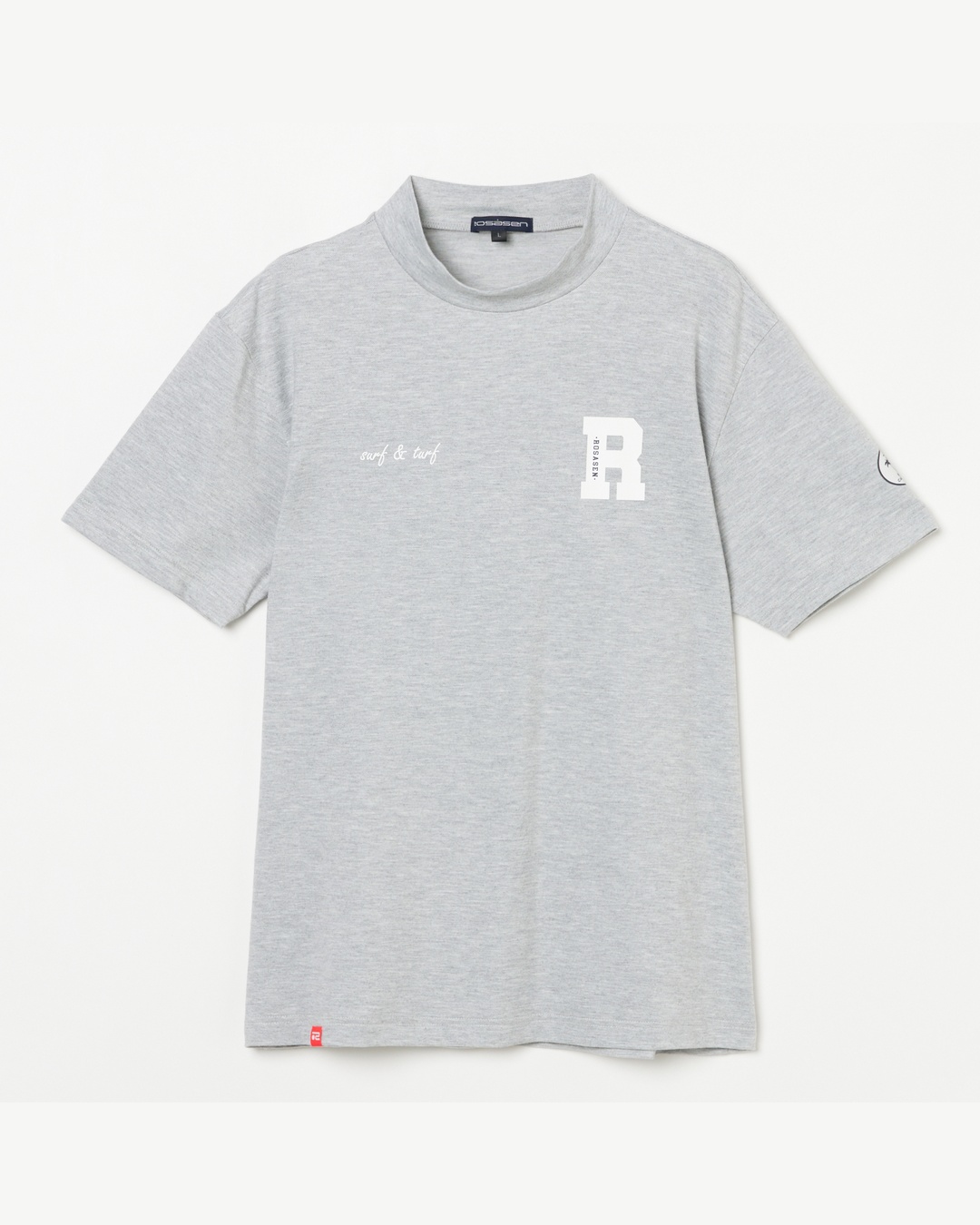 Rosasen（ロサーセン）ベア鹿の子 半袖モックネックシャツ