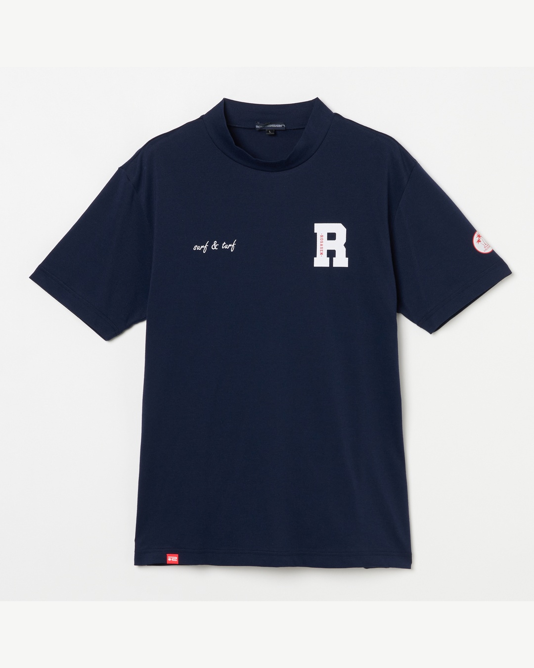 Rosasen（ロサーセン）ベア鹿の子 半袖モックネックシャツ