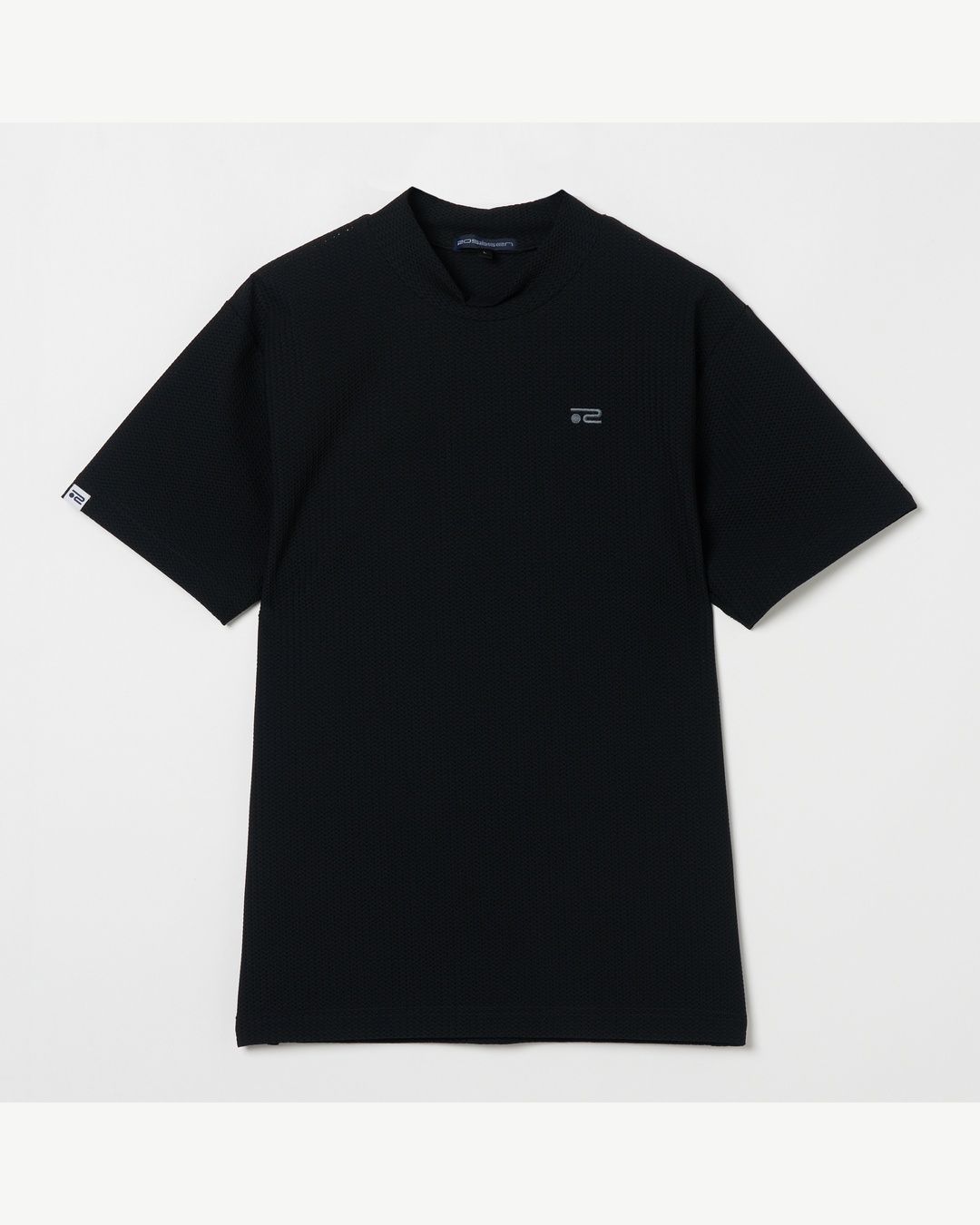 Rosasen（ロサーセン）ディンプルメッシュ半袖モックネックシャツ