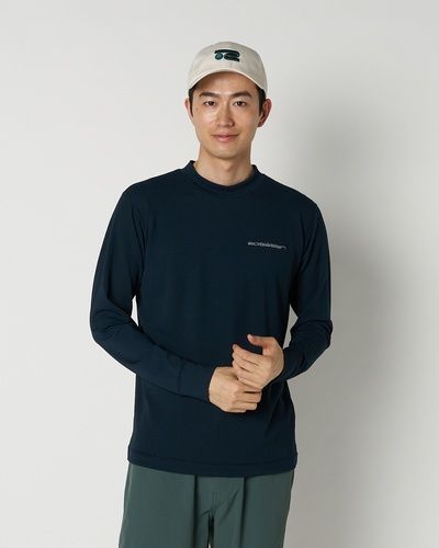 Rosasen （ロサーセン） 冷感ナイロンストレッチ 長袖モックネックシャツ