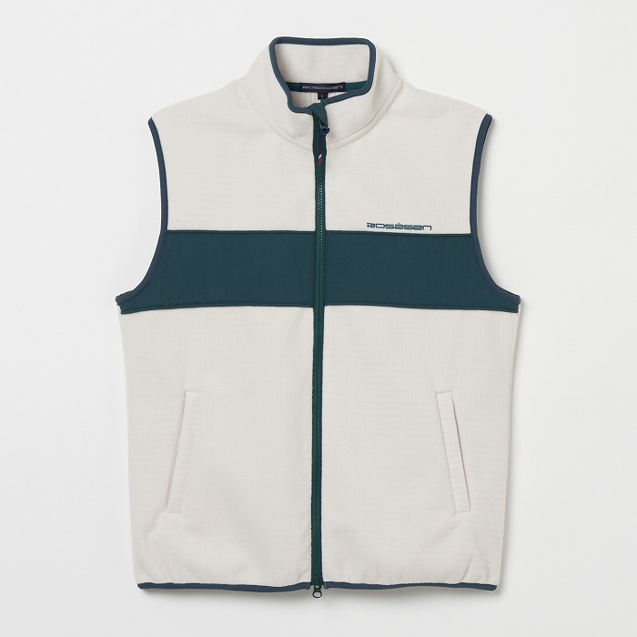 Rosasen（ロサーセン）ウォームシールドフリース フルジップ切替ベスト