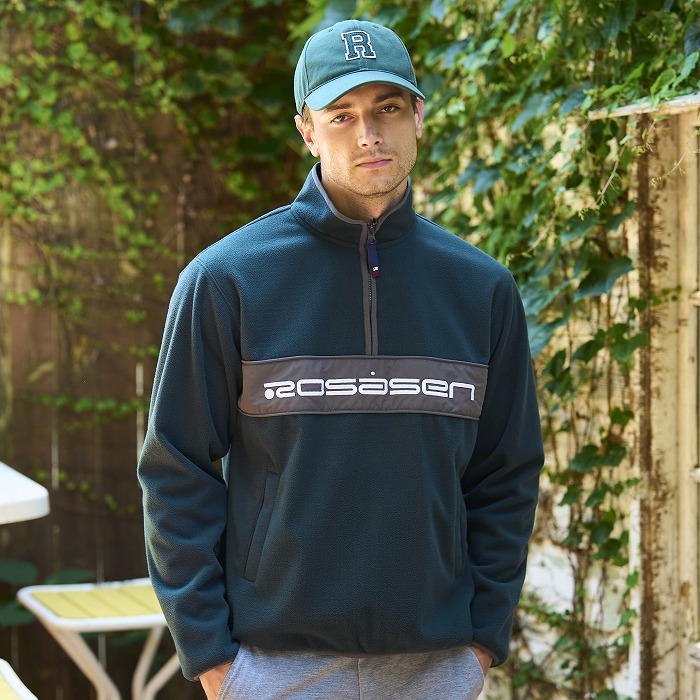 Rosasen（ロサーセン）ウォームシールドフリース ハーフジップ切替プルオーバー