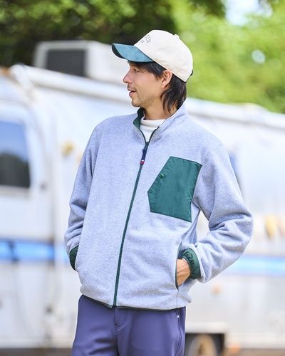 Rosasen （ロサーセン） ボアフリース×ナイロンタフタ リバーシブルブルゾン