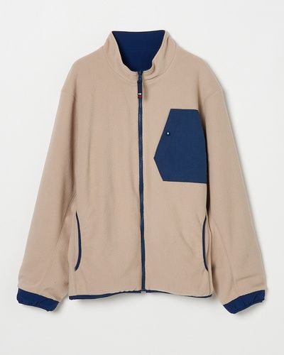 Rosasen （ロサーセン） ボアフリース×ナイロンタフタ リバーシブルブルゾン