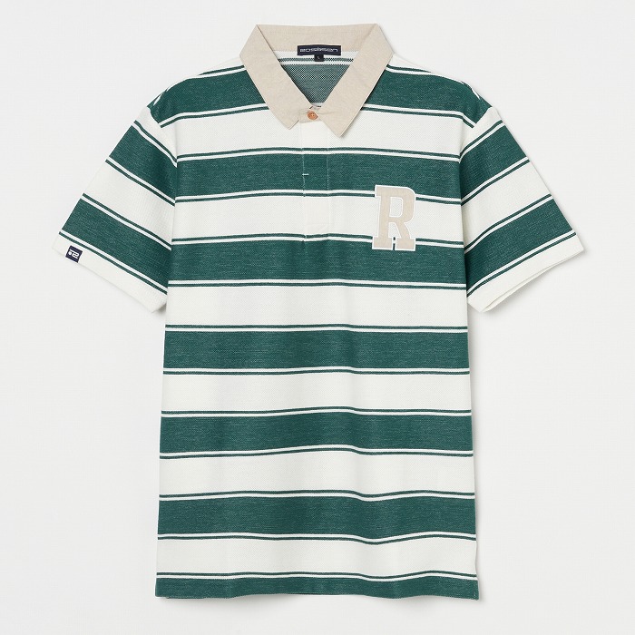 Rosasen（ロサーセン）オニカノコボーダー半袖ポロ