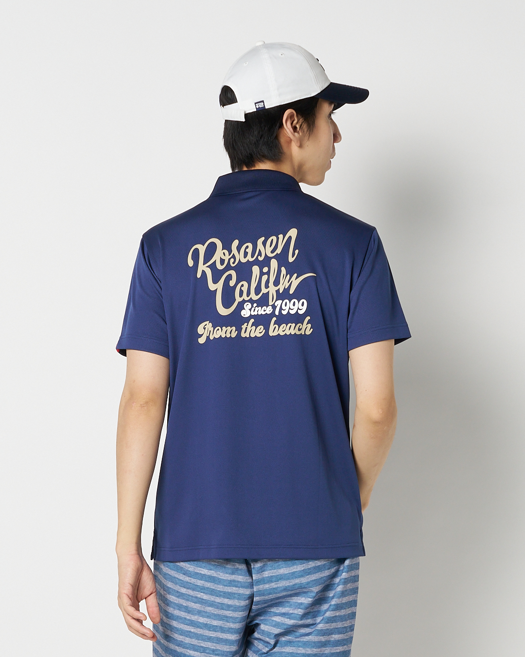 Rosasen（ロサーセン）肌さら冷感プリント半袖モックネックシャツ
