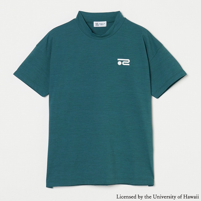 Rosasen（ロサーセン）ソロナ半袖モックネック 【University of Hawaiiコラボ】