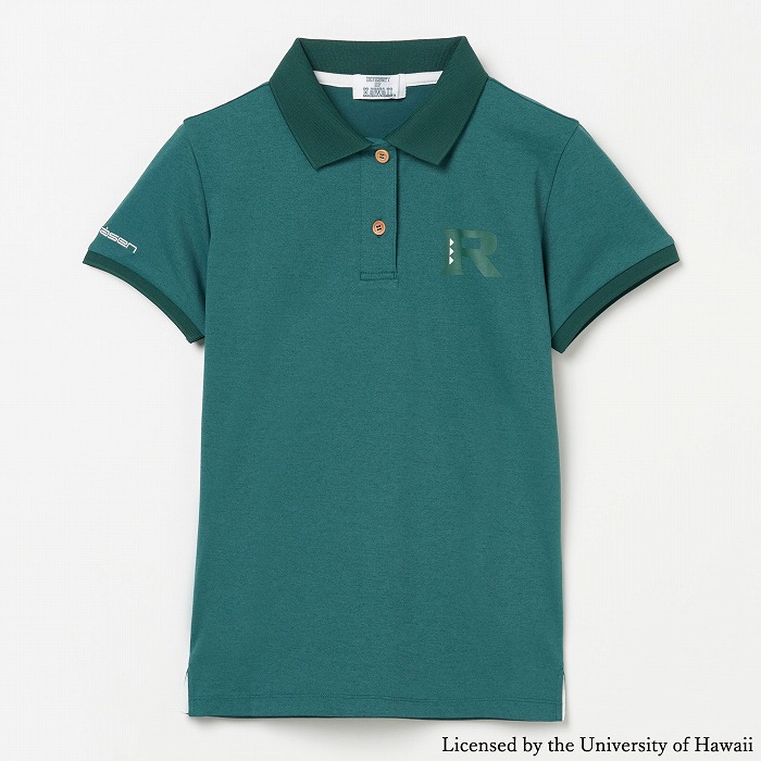 Rosasen（ロサーセン）ソロナ天竺半袖ポロ 【University of Hawaiiコラボ】