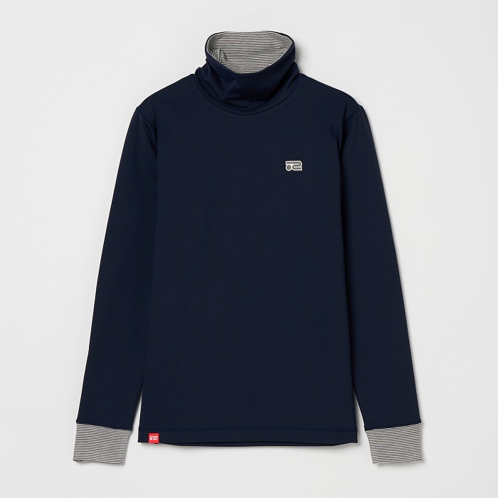 Rosasen（ロサーセン）ストレッチ 防風 ハイネックプルオーバー