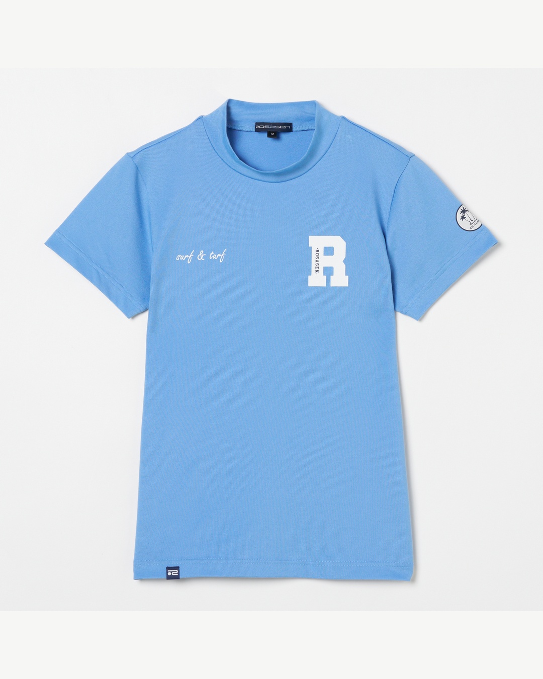 Rosasen（ロサーセン）ベア鹿の子 半袖モックネックシャツ