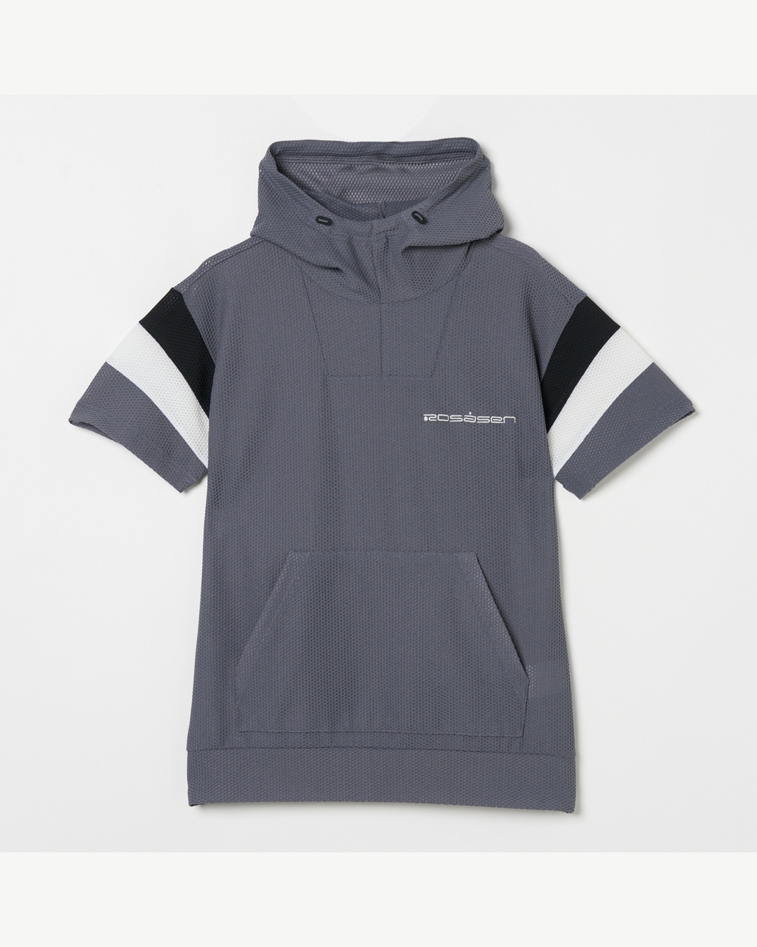 Rosasen（ロサーセン）ドットメッシュ切り替え半袖パーカー