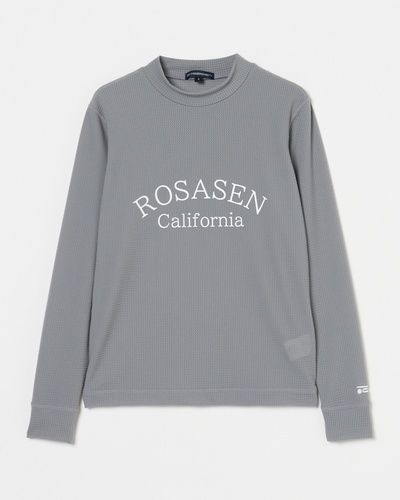 Rosasen （ロサーセン） 冷感ナイロンストレッチ 長袖モックネックシャツ