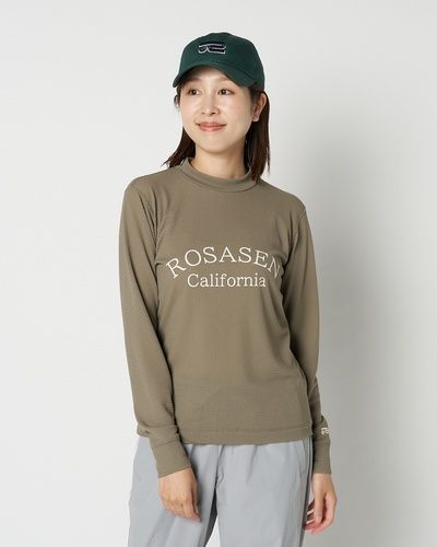 Rosasen （ロサーセン） 冷感ナイロンストレッチ 長袖モックネックシャツ