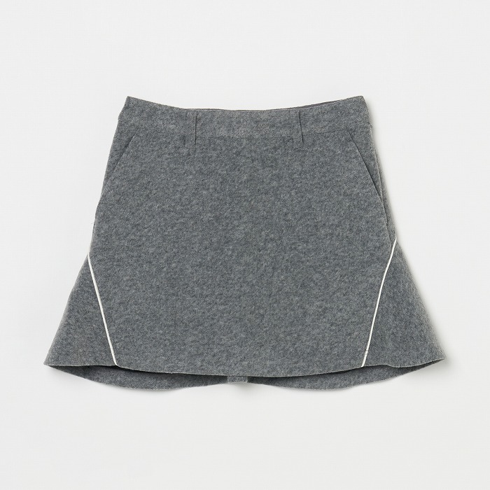 Rosasen（ロサーセン）ツイードダンボール 配色パイピングスカート
