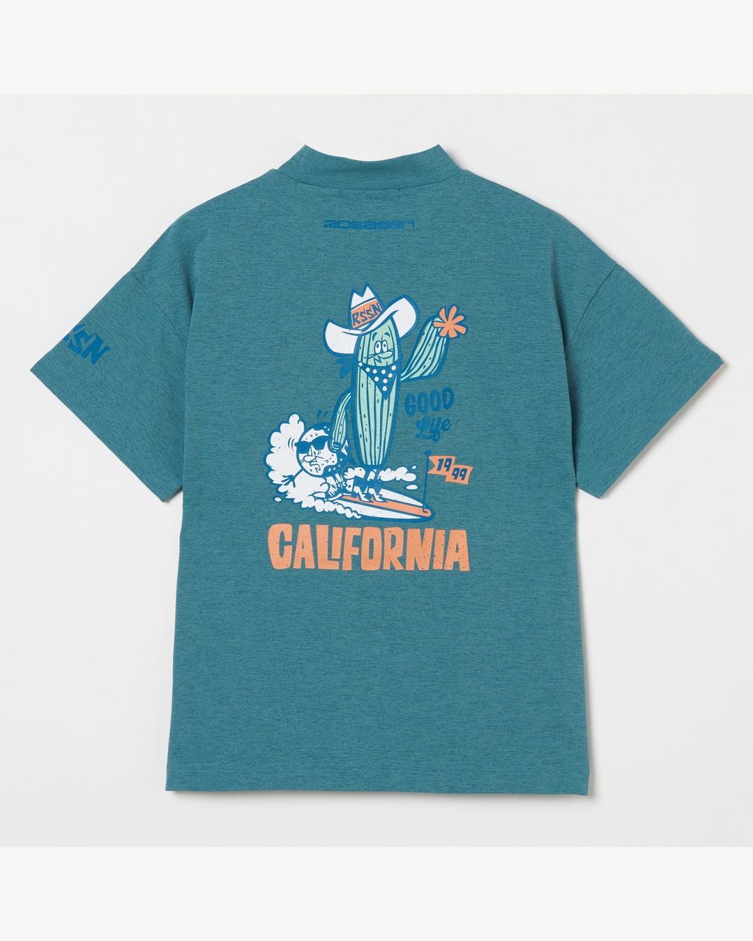 Rosasen（ロサーセン）ソロナ キャラクター 半袖モックネックシャツ