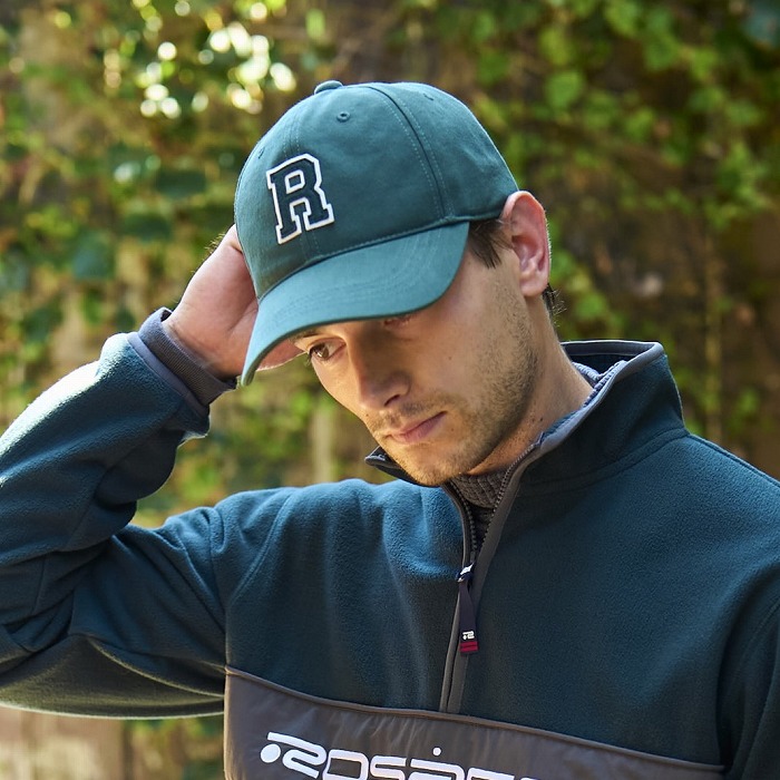 Rosasen（ロサーセン）メンズ ロゴ 起毛コットン ウォッシュドキャップ