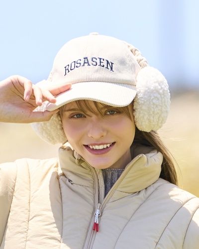 Rosasen （ロサーセン） 耳アテ付き コーデュロイキャップ