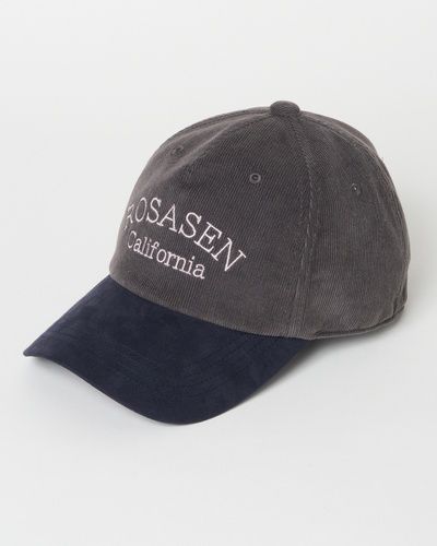 Rosasen （ロサーセン） コーデュロイ×スエード キャップ
