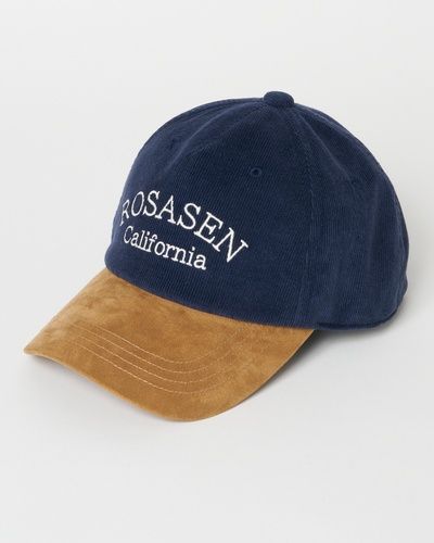 Rosasen （ロサーセン） コーデュロイ×スエード キャップ