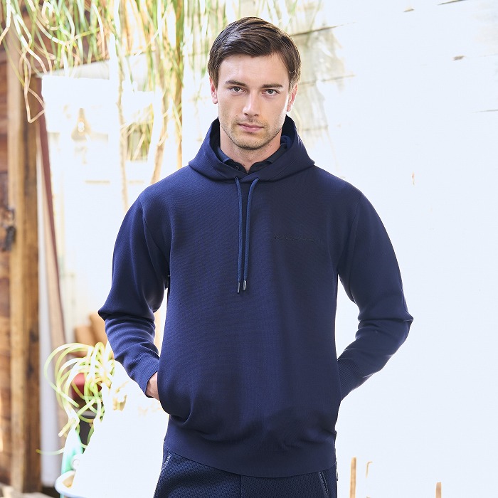 Rosasen（ロサーセン）A-Line ミラノリブ サイドファスナーフーディー