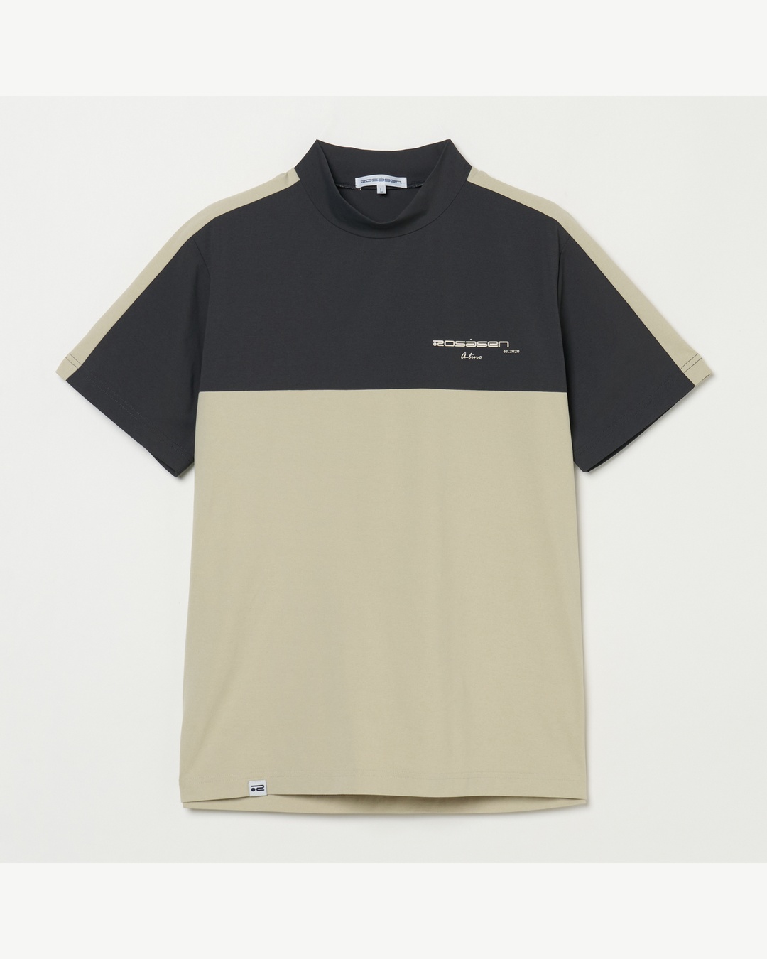 Rosasen（ロサーセン）A-Line 切替半袖クルーネックシャツ