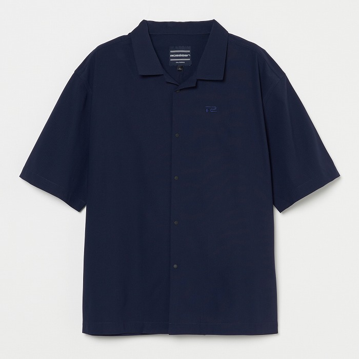 Rosasen（ロサーセン）A-Line ドットメッシュ開襟シャツ