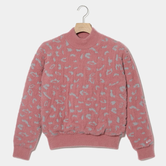 Rosasen（ロサーセン）A-Line ヒョウ柄シャギーニット