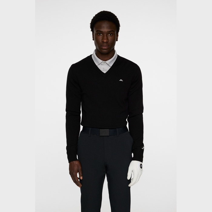 J.LINDEBERG（ジェイリンドバーグ）Vネックメリノウールセーター