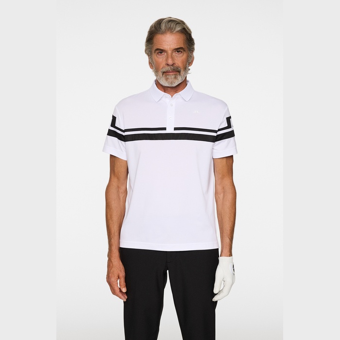 J.LINDEBERG（ジェイリンドバーグ）フロントブリッジ半袖ポロシャツ