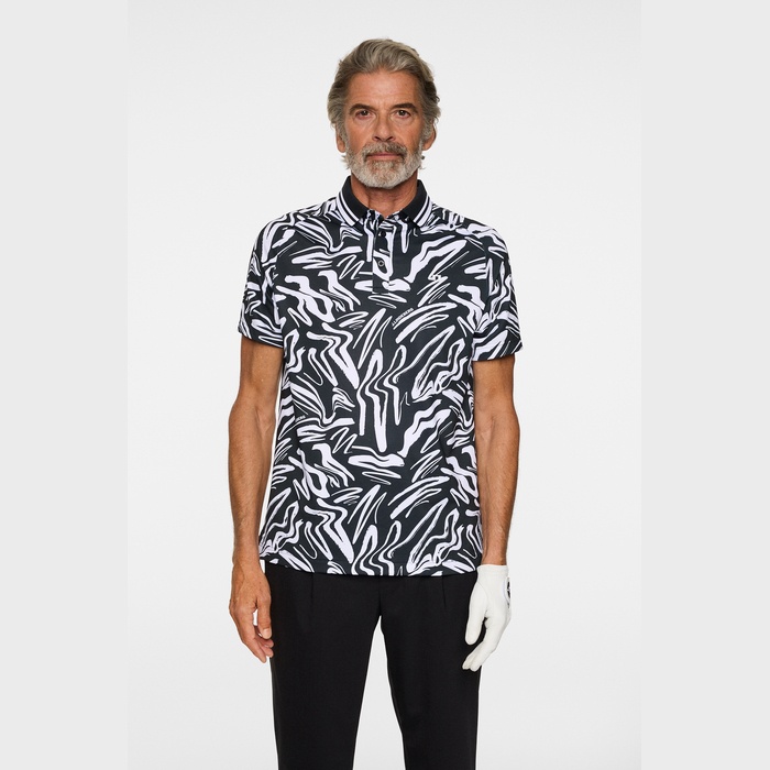 J.LINDEBERG（ジェイリンドバーグ）シーズンプリント半袖ポロ