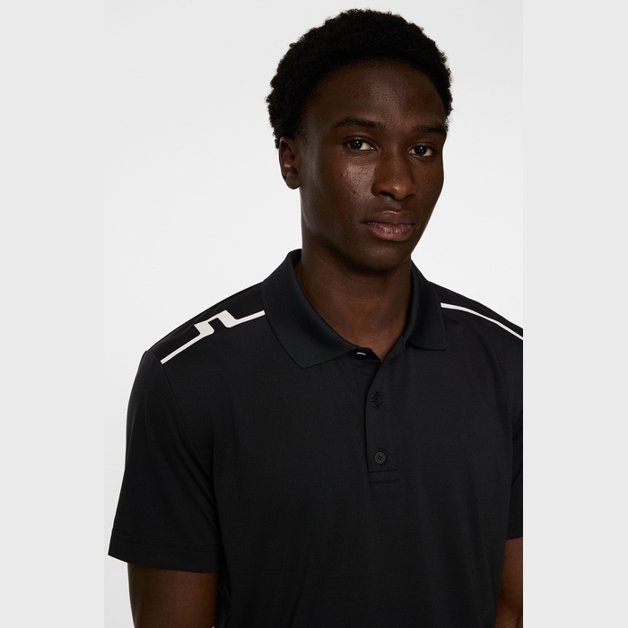 J.LINDEBERG（ジェイリンドバーグ）JL×ストライププリント半袖ポロ