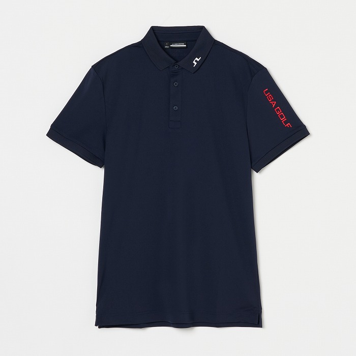 J.LINDEBERG（ジェイリンドバーグ）USA GOLF 袖ロゴ刺繍ポロ